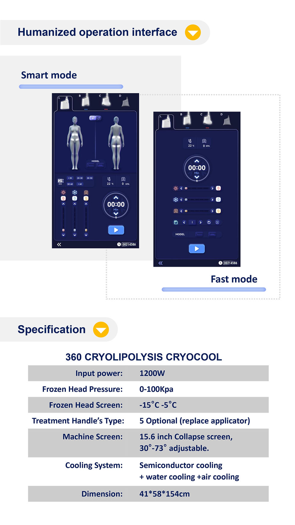 Thumbnail: Cosderma 360 Cryolipolysis Cryocool Machine 11
