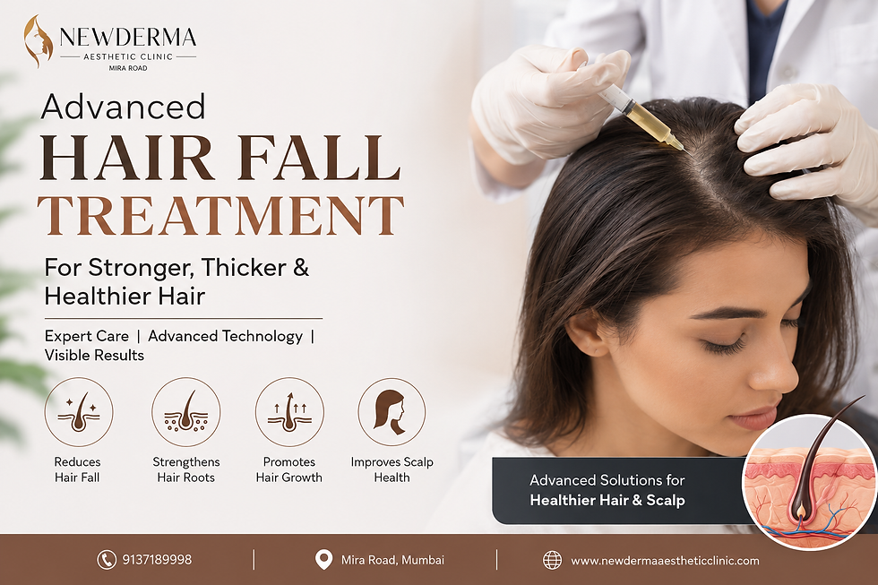 Advanced Hair Fall Treatment in Mira Road | Expert Hair Regrowth Solutions at Newderma Aesthetic Clinic