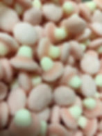 Sweetzone Magic Mushrooms (Pink&White) HMC Approved Halal Sweets 960g (600 Pieces)