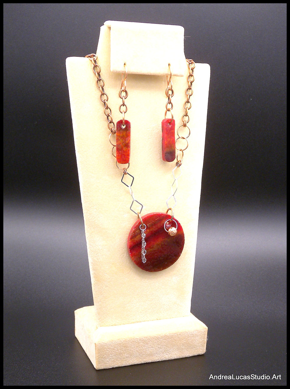 Thumbnail: #1Red Glass Necklace