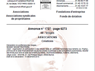 Création de l'association