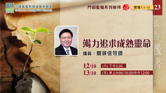 竭力追求成熟靈命