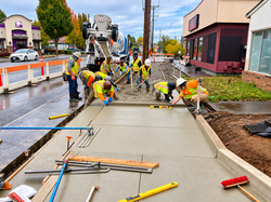 Sidewalk Reconstruction Team at Taco Bell
