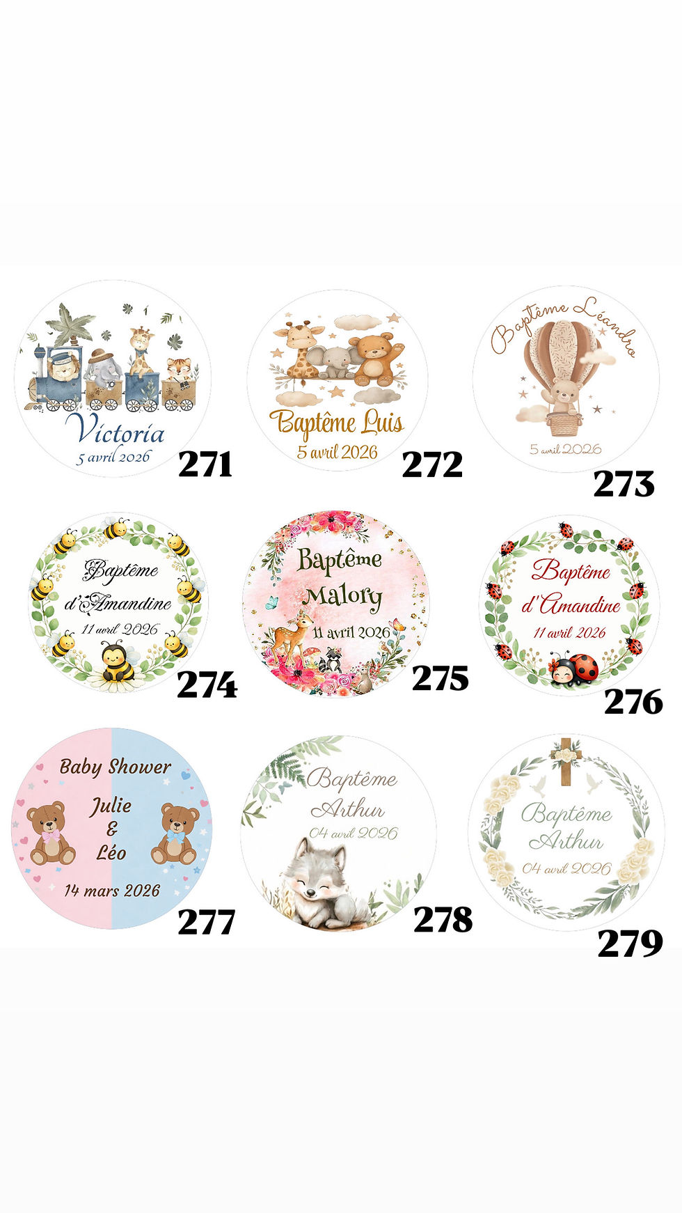 Miniature : Bougie ours évènement SANS PARFUM -  boîte + ruban + étiquette personnalisée
