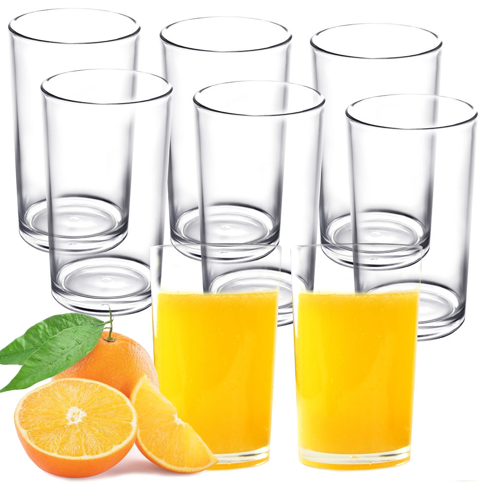 Youngever 9 Pack 9OZ Premium Quality Plastic Drinking Tumblers