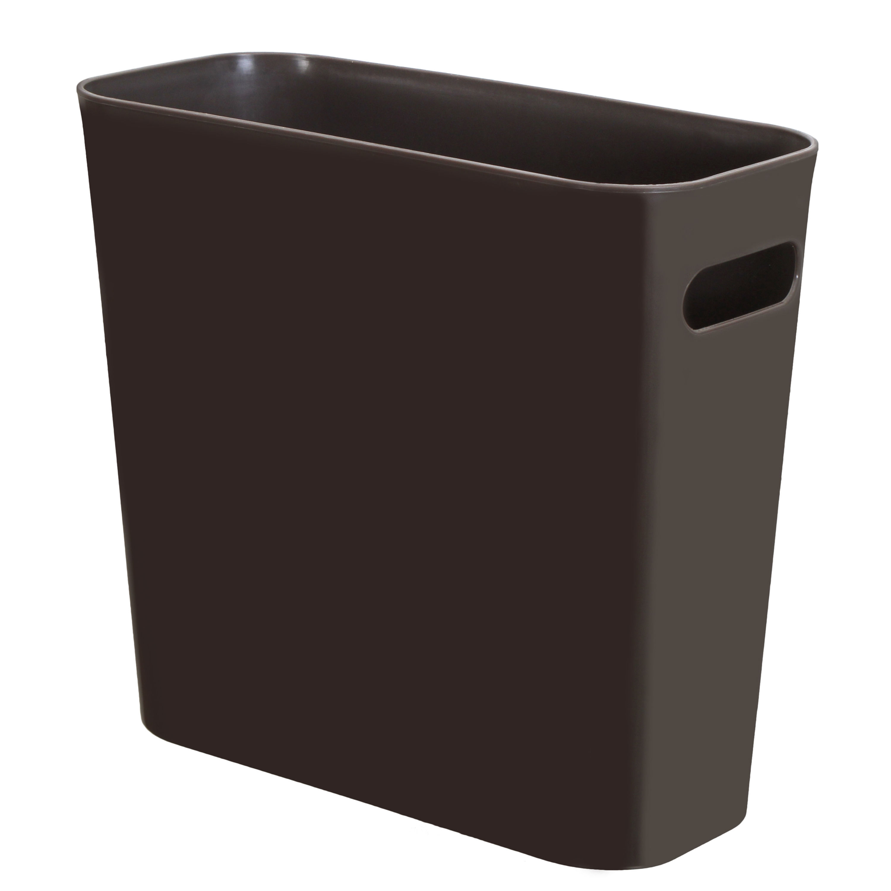 Youngever 1.5 Gallon Slim Trash Can, Plastic Garbage Container Bin - Brown