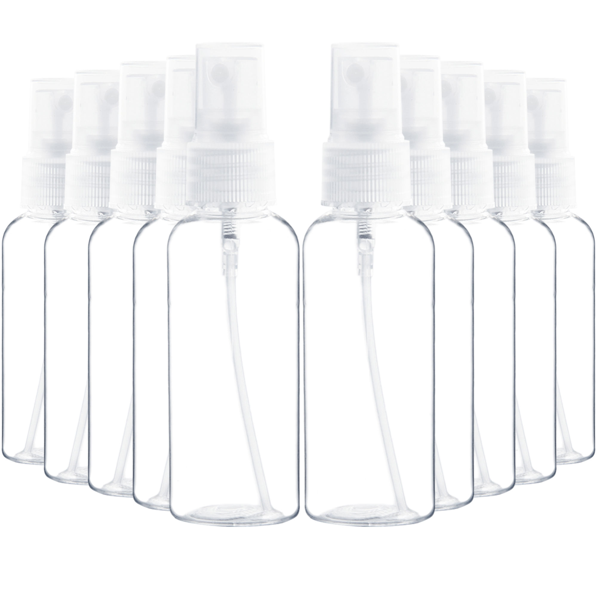 Youngever 20 Pack 2OZ Refillable Plastic Spray Bottle - Clear