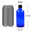 Thumbnail: Youngever 10 Pack 4OZ Empty Glass Bottles with Lids - Blue