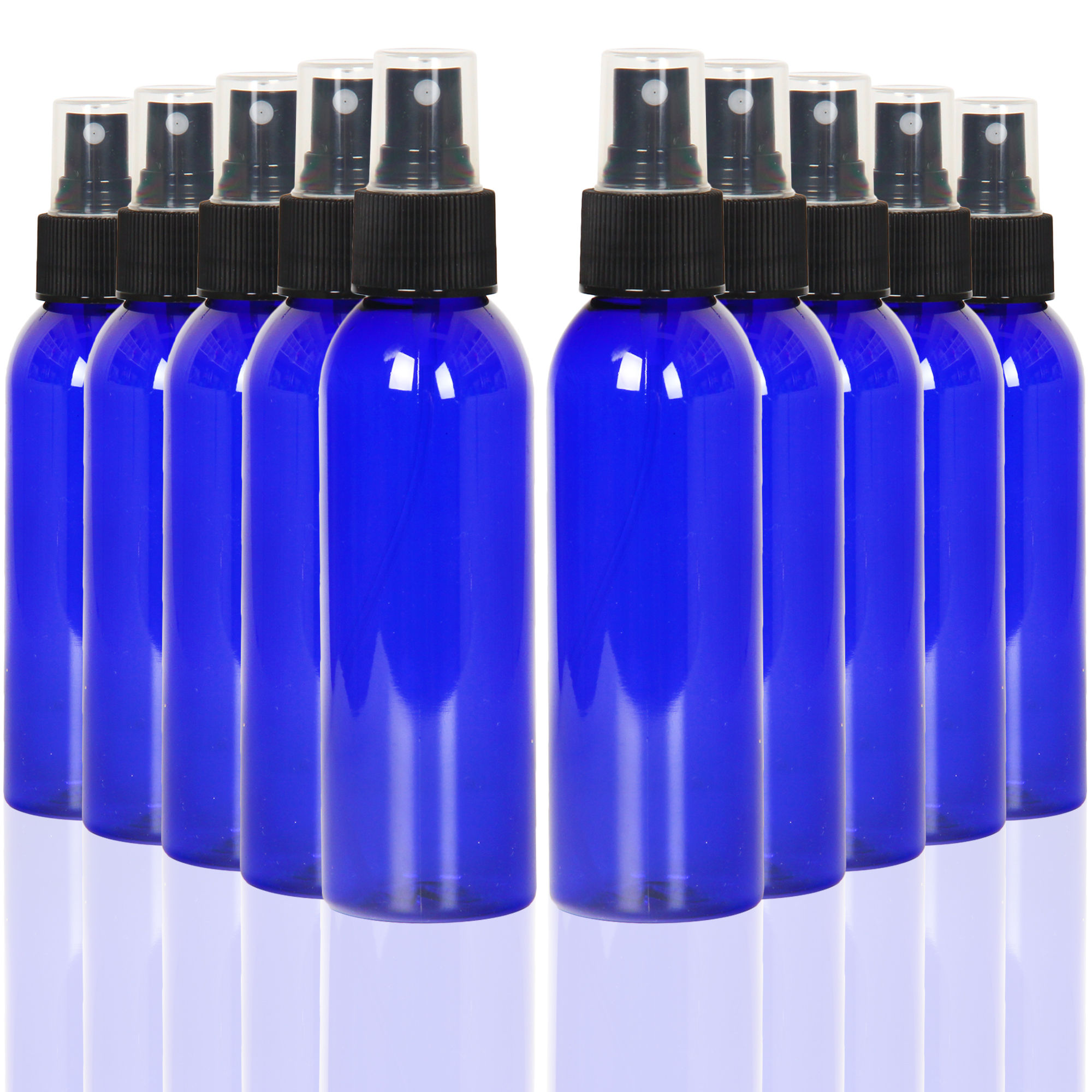Youngever 10 Pack 4OZ Plastic Spray Bottles, Refillable Plastic Spray - Blue