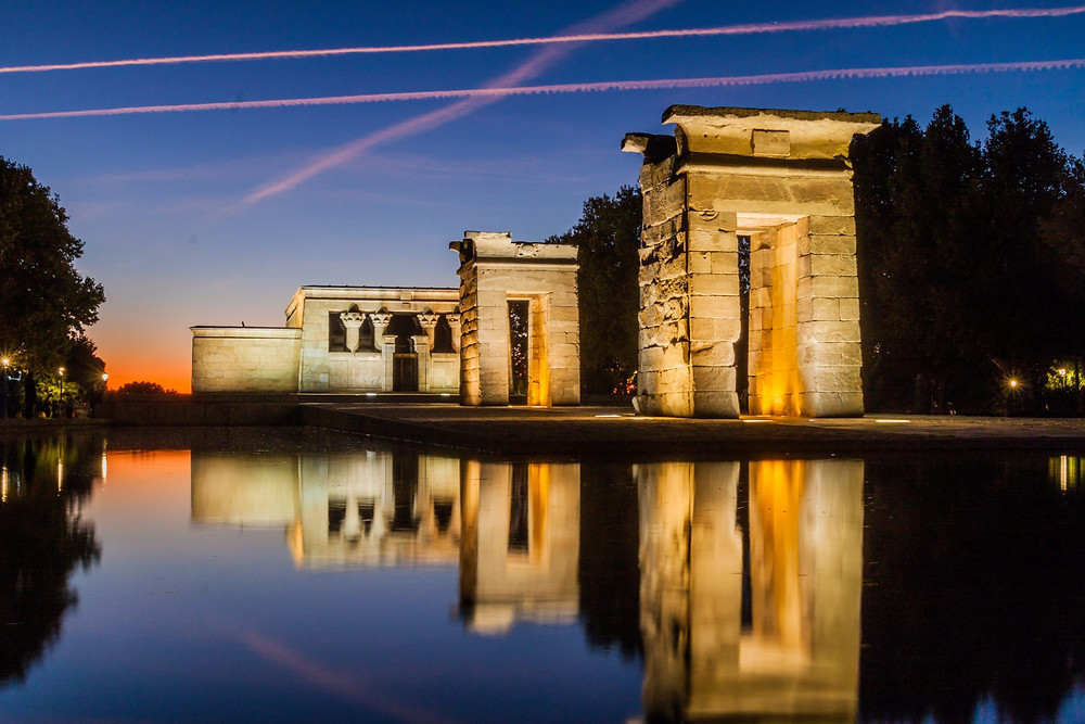 Templo de Debod en Madrid, España