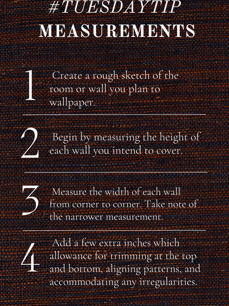 #TuesdayTip: Measuring a Wall for Perfect Wallpapering