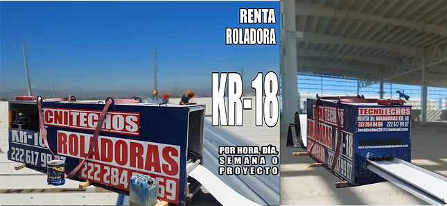 Renta de roladoras de lamina KR18
