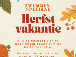 Herfstvakantie Zwemmen Speciaal 🍁