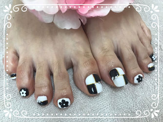ブロッキング&フラワーフットジェル✿