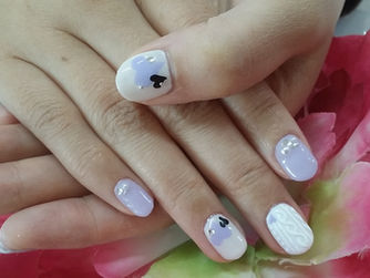 ハート&ニットネイル♡