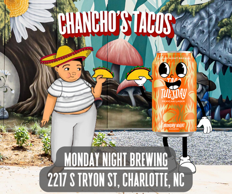 an advertisement for monday night brewing in charlotte nc