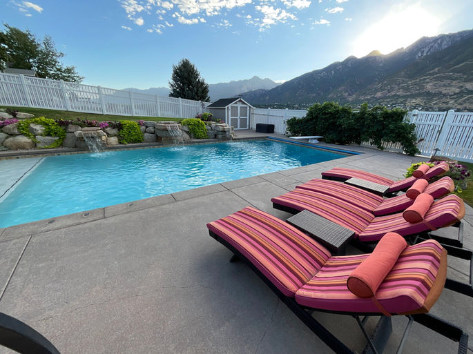 Custom Pool and backyard design