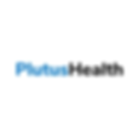 PlutusHealth logo with "Plutus" in blue and "Health" in black on a white background. No additional elements or text.