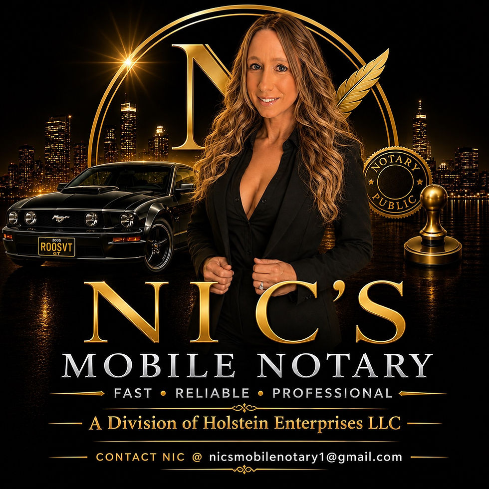 Nicole, owner of Nic's Mobile Notary in Lancaster, Ohio