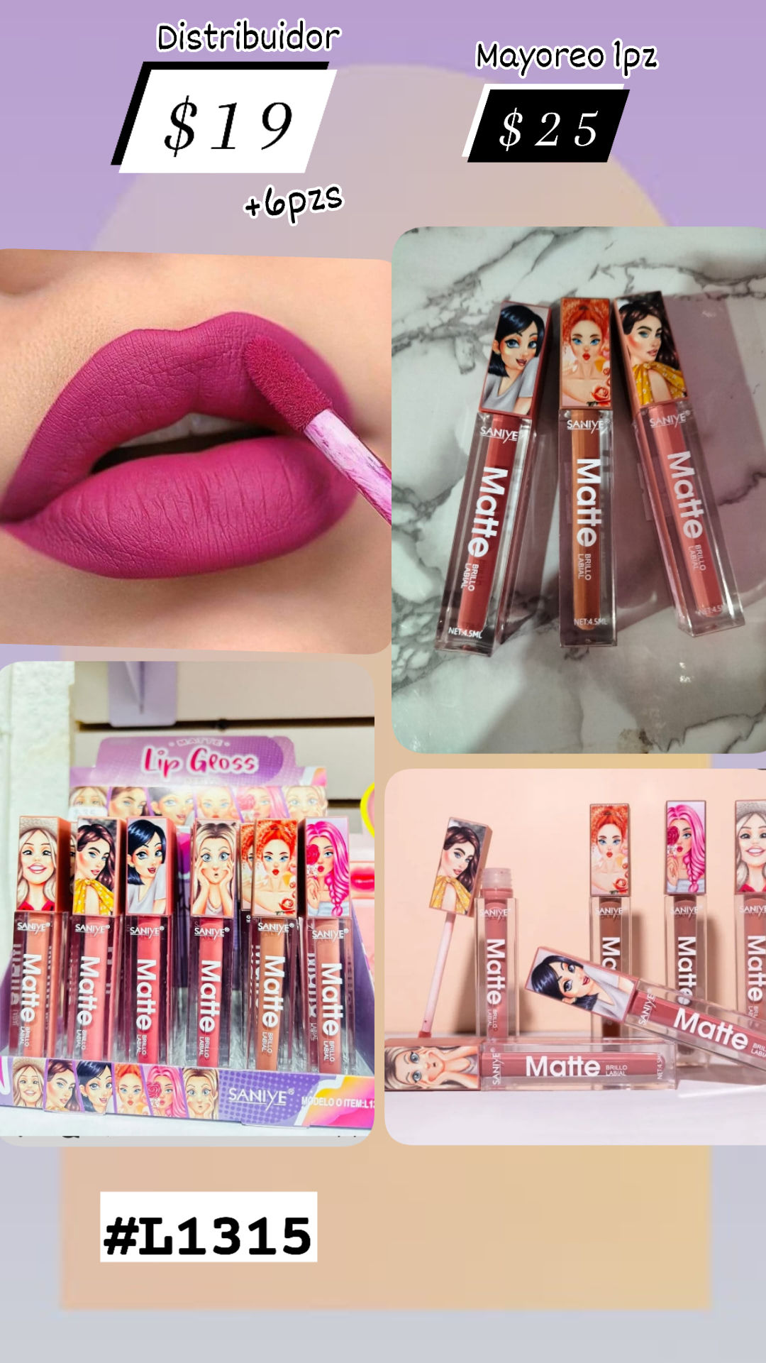 Saniye labial indeleble 