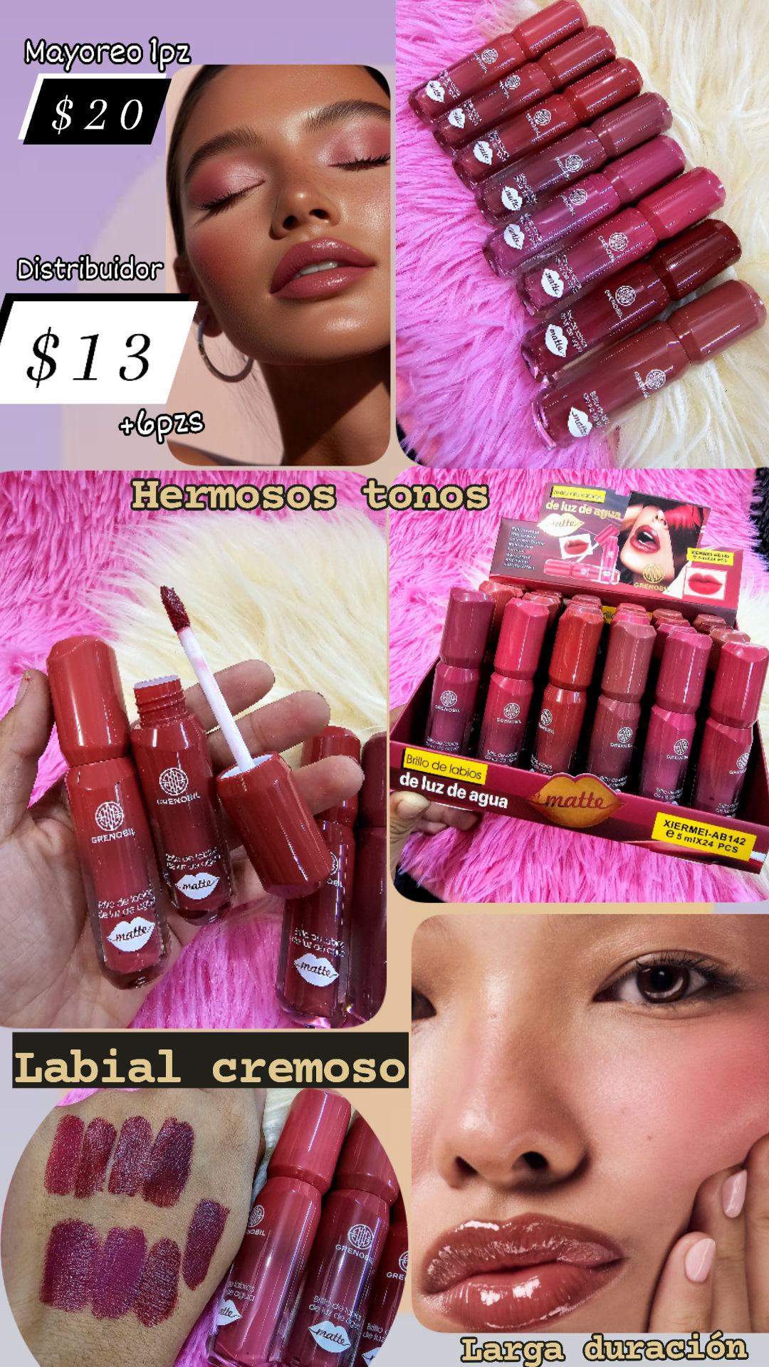 Grenobil labial de larga duración 