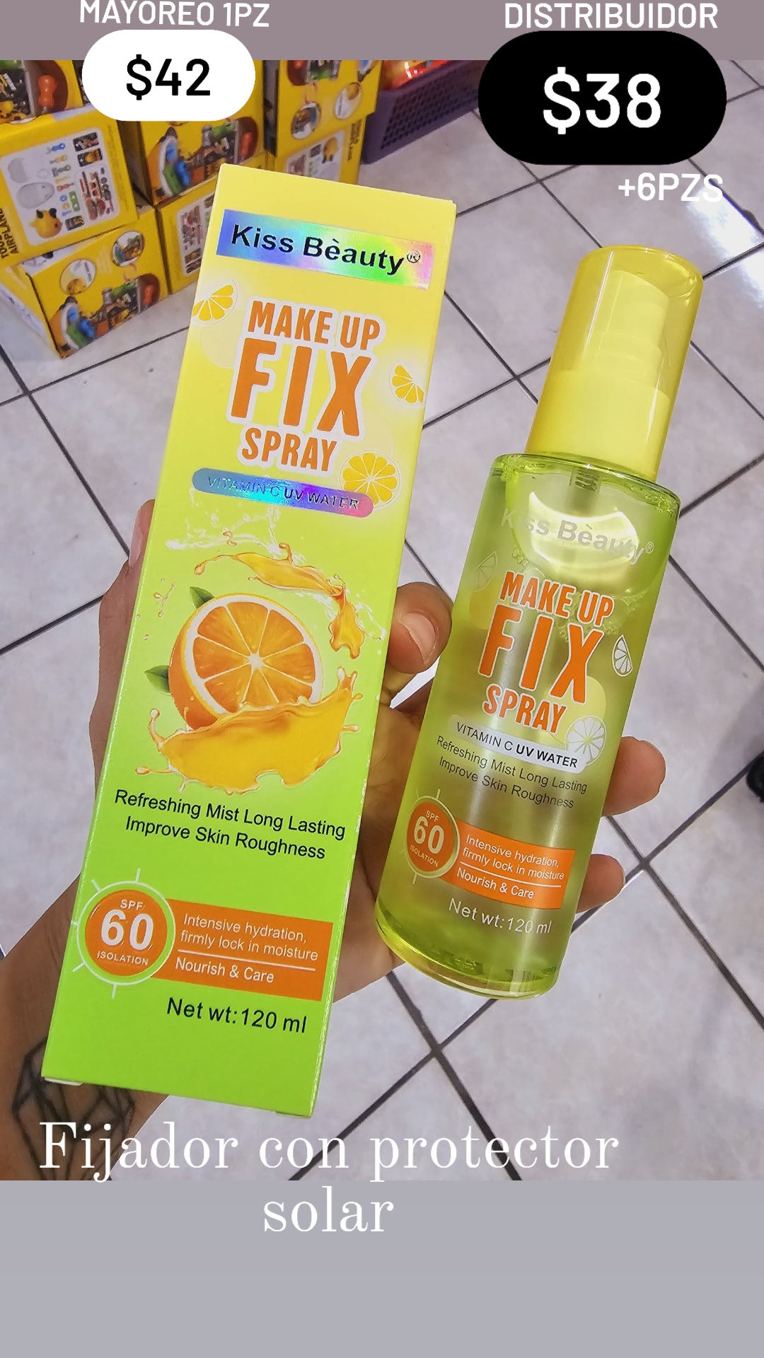 Kiss beauty fijador naranja