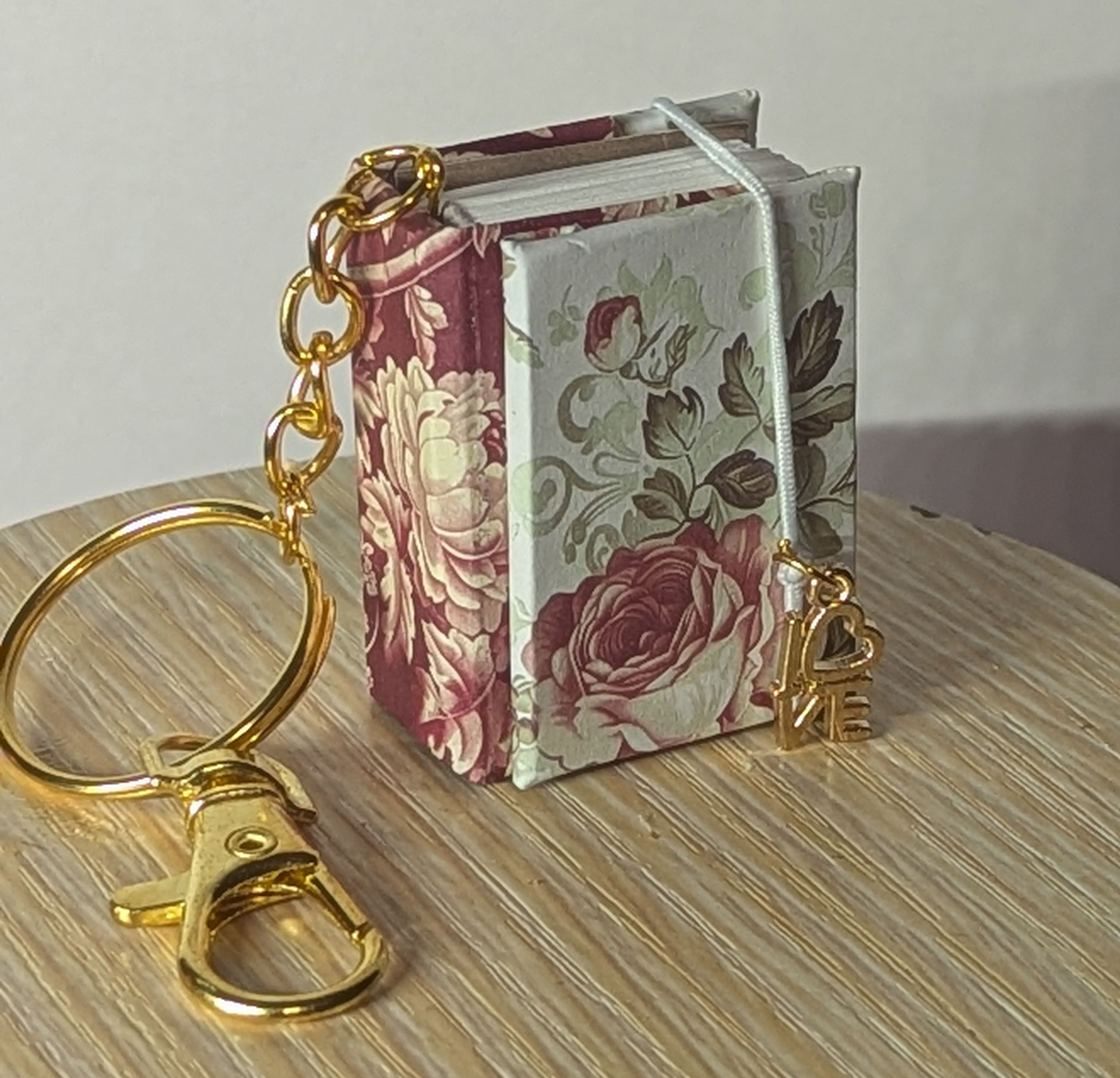 Whisper Collection: Handmade Mini Journal Keychain | One-of-a-Kind