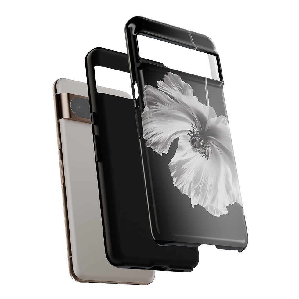 Thumbnail:  Monochrome Poppy Pixel Tough Case