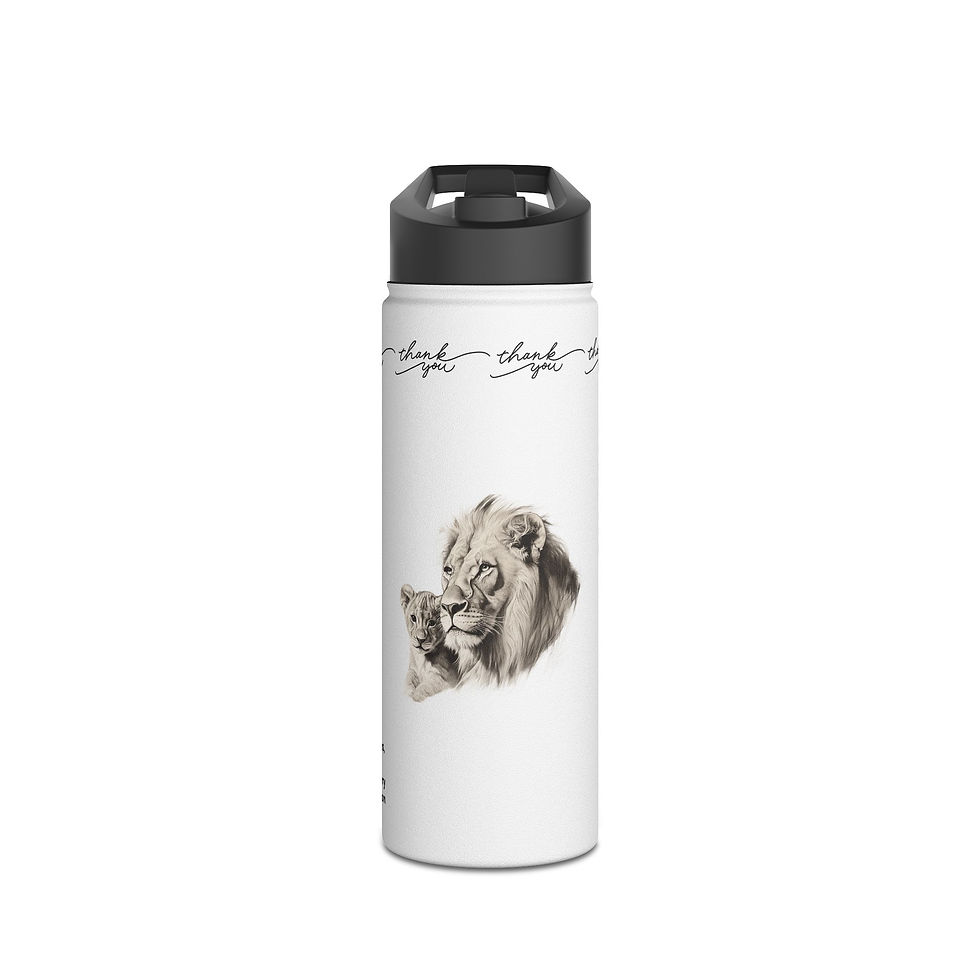 Thumbnail: Lion and Cub Water Bottle Appreciation Gift