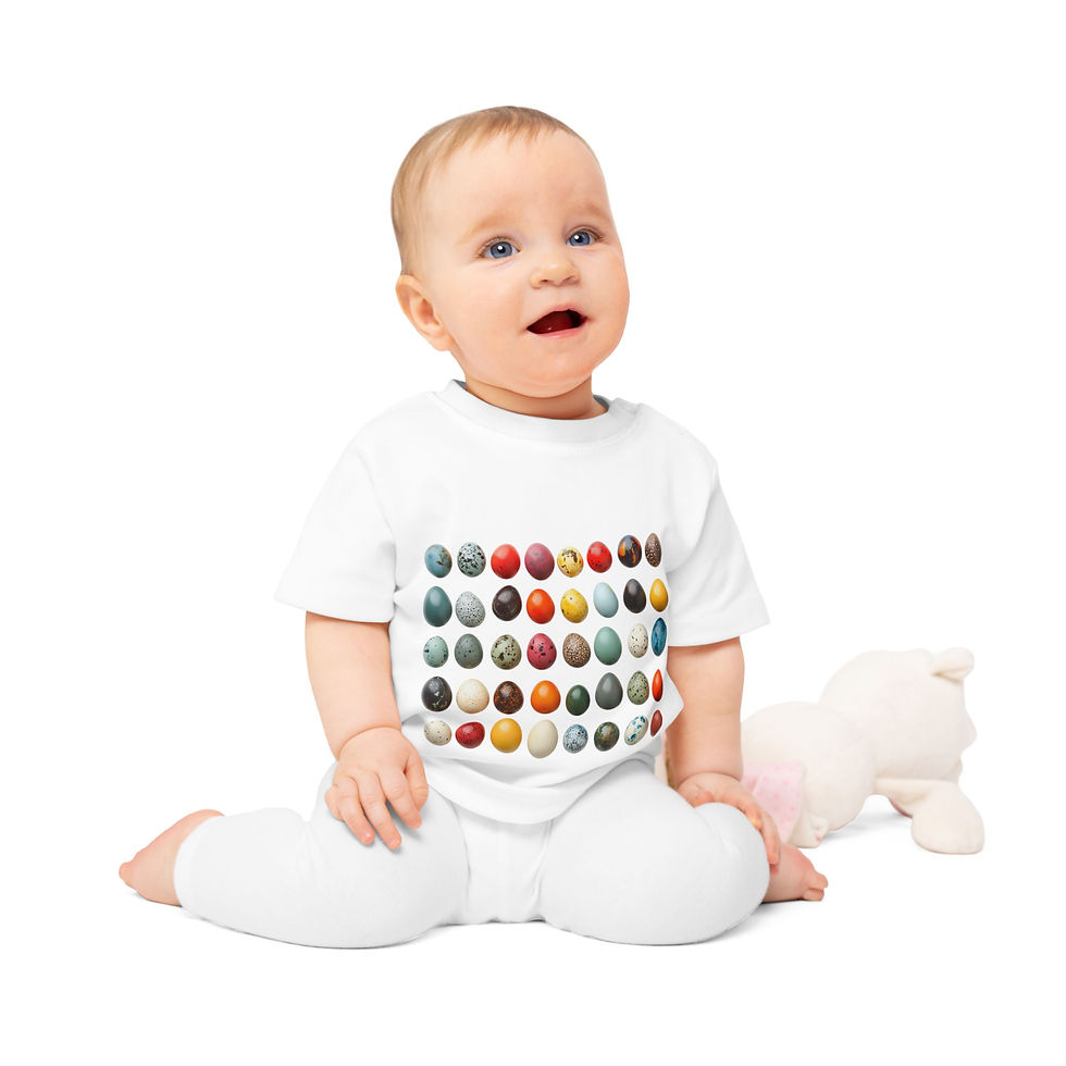 Thumbnail: Easter Egg Design Baby T-Shirt | Cute Spring Outfit for Kids