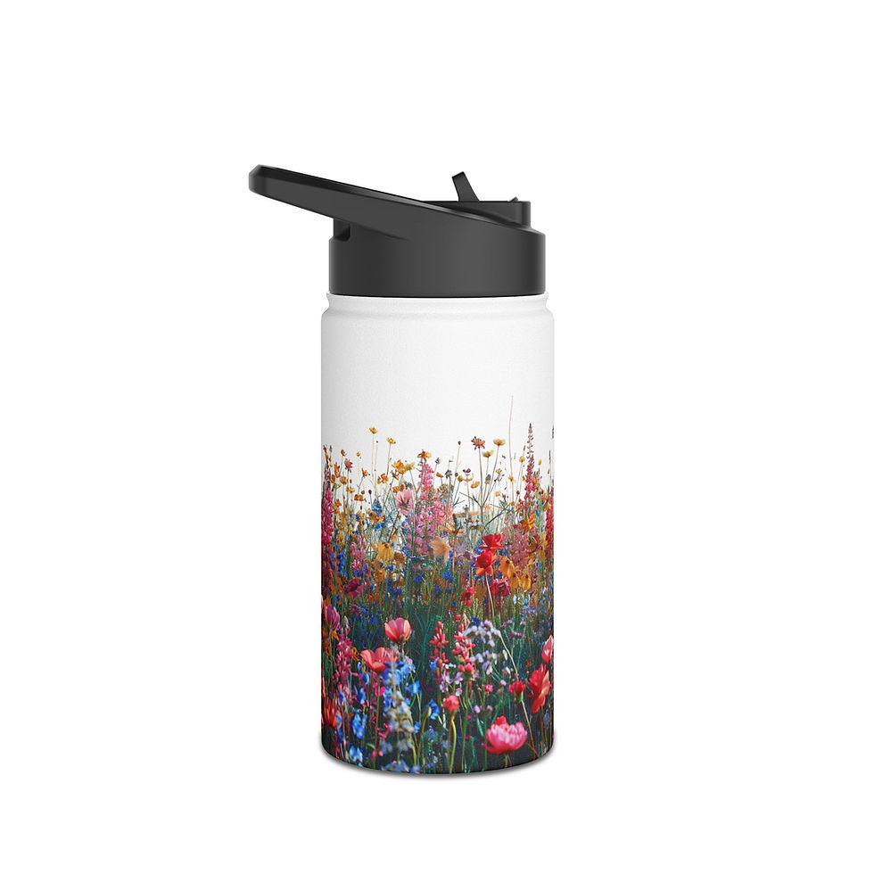 "Blooming Field" Eco Stainless Steel Water Bottle
