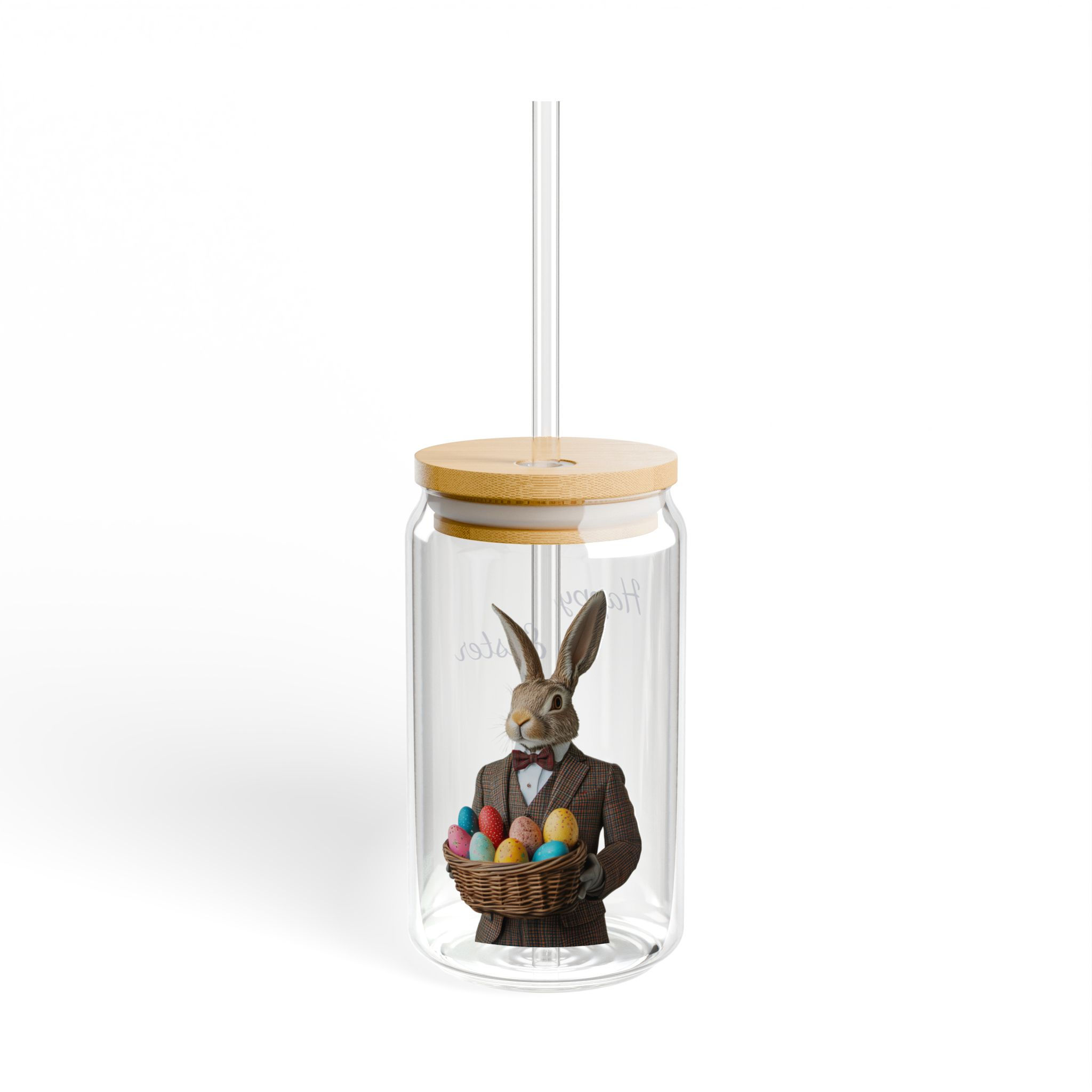 Bunny in A Suit Glass Sipper