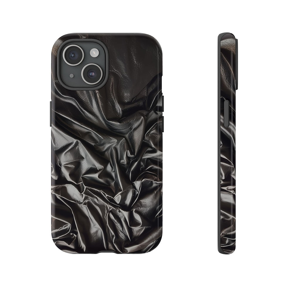 Crinkled Leather Tough iPhone Case