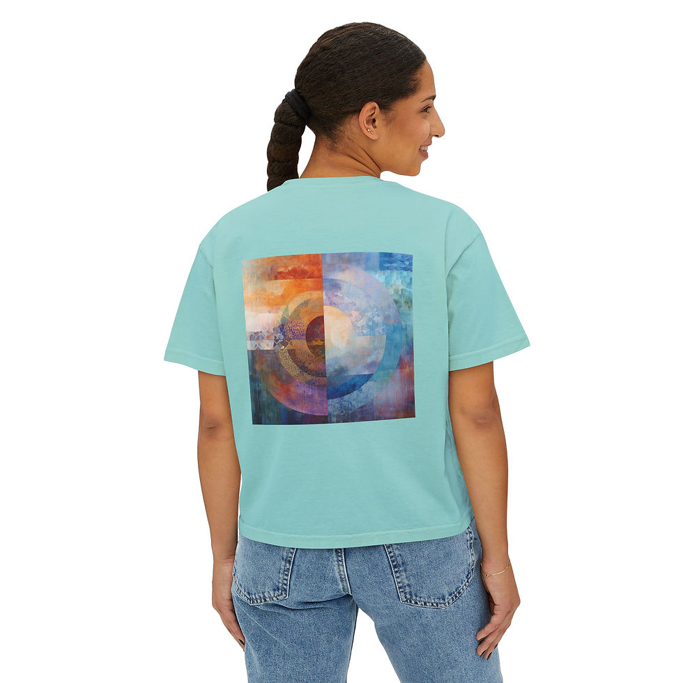 Thumbnail: Geometric Garden Women's Boxy Tee 