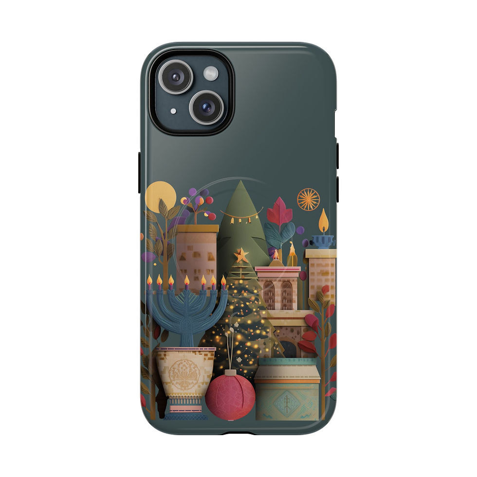 Thumbnail: Holiday Village Celebrate All Holidays thought Magnetic iPhone case
