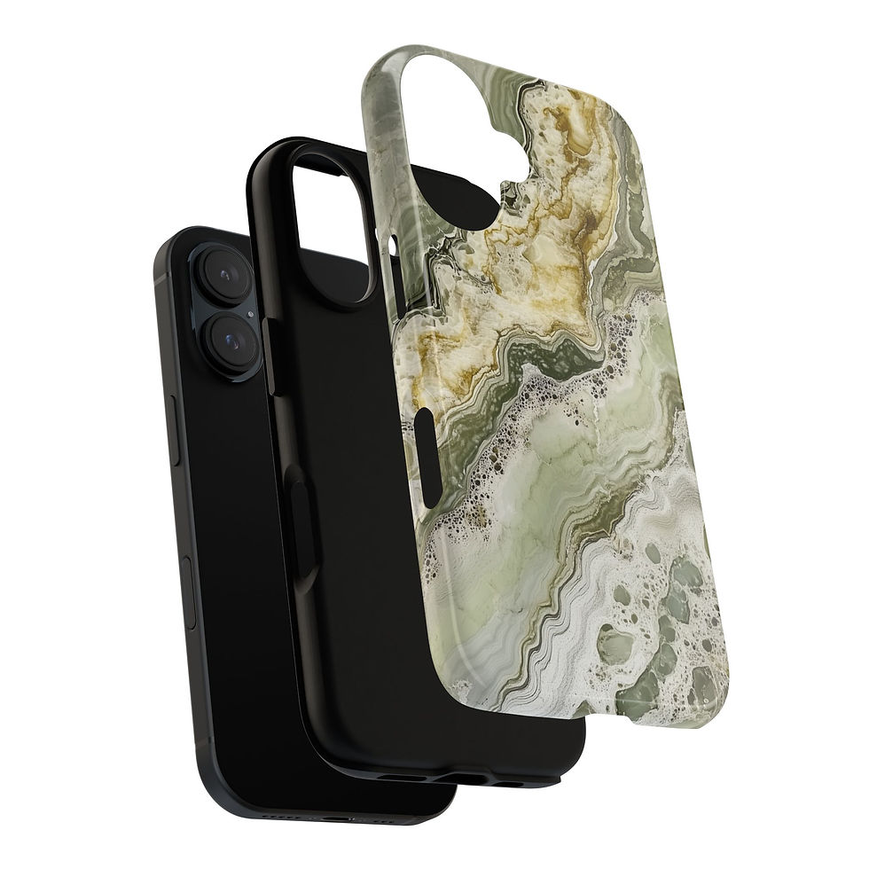 Thumbnail: Moss Agate Flow iPhone Tough Case