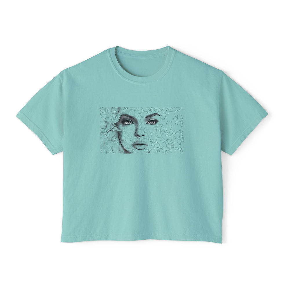 Thumbnail: Memorable Faces Boxy Tee
