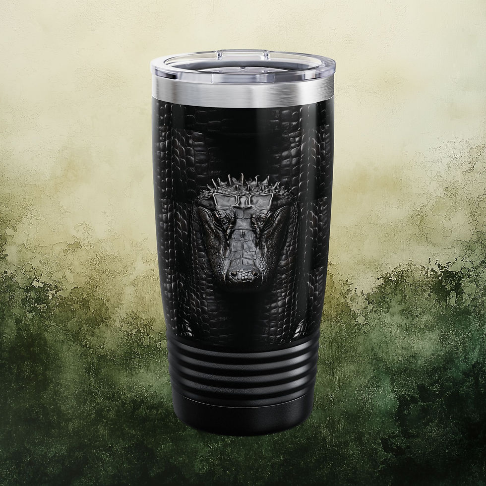 Black Alligator Ringneck Tumbler