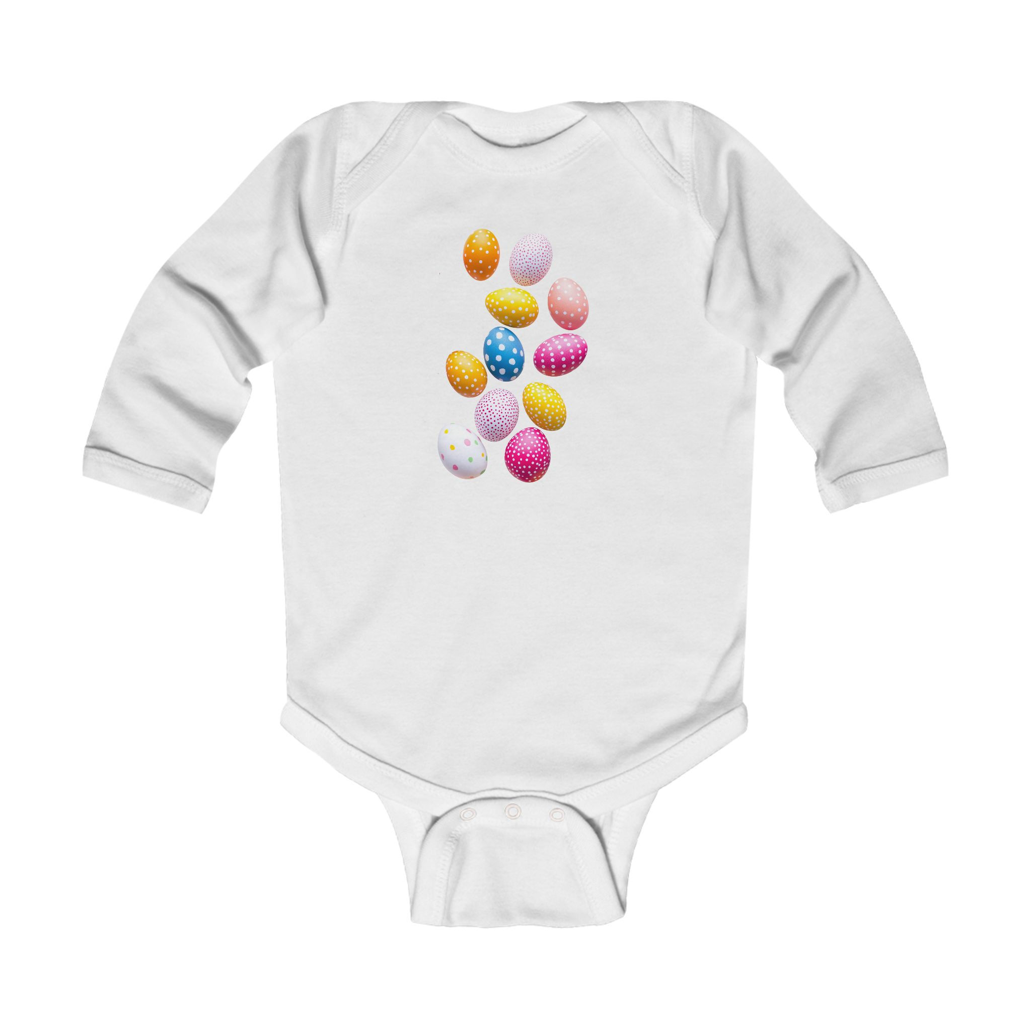 Easter Bunny & Eggs Infant Long Sleeve Bodysuit 