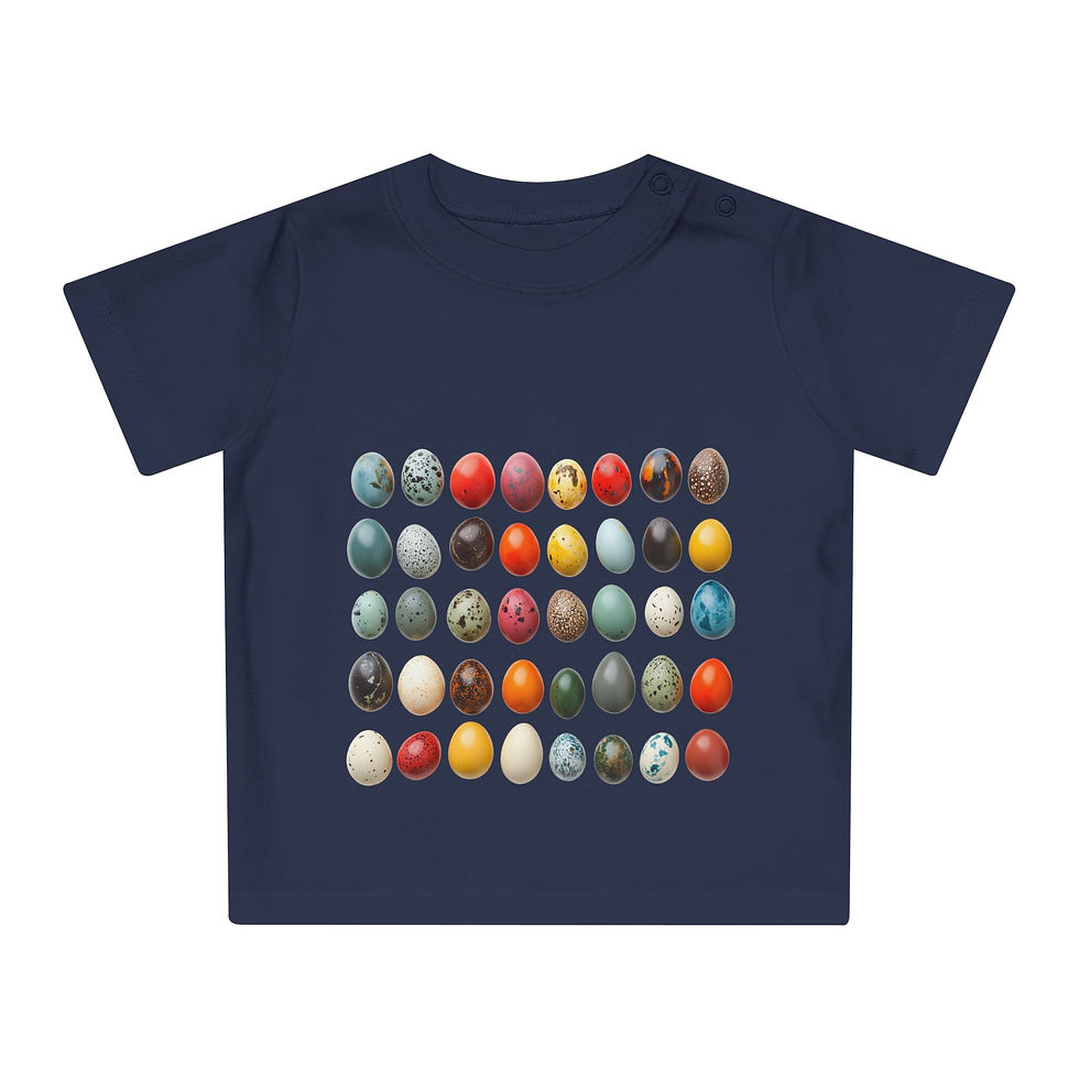 Thumbnail: Easter Egg Design Baby T-Shirt | Cute Spring Outfit for Kids