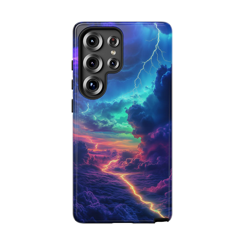 Thumbnail: Neon Thunder Lightning Tough Galaxy Case