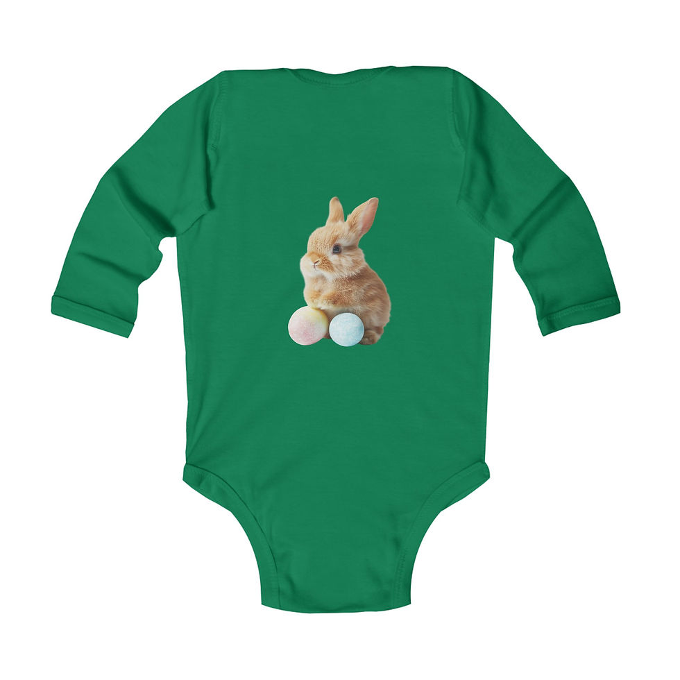 Thumbnail: "Two Bunnies" Long Sleeve Bodysuit