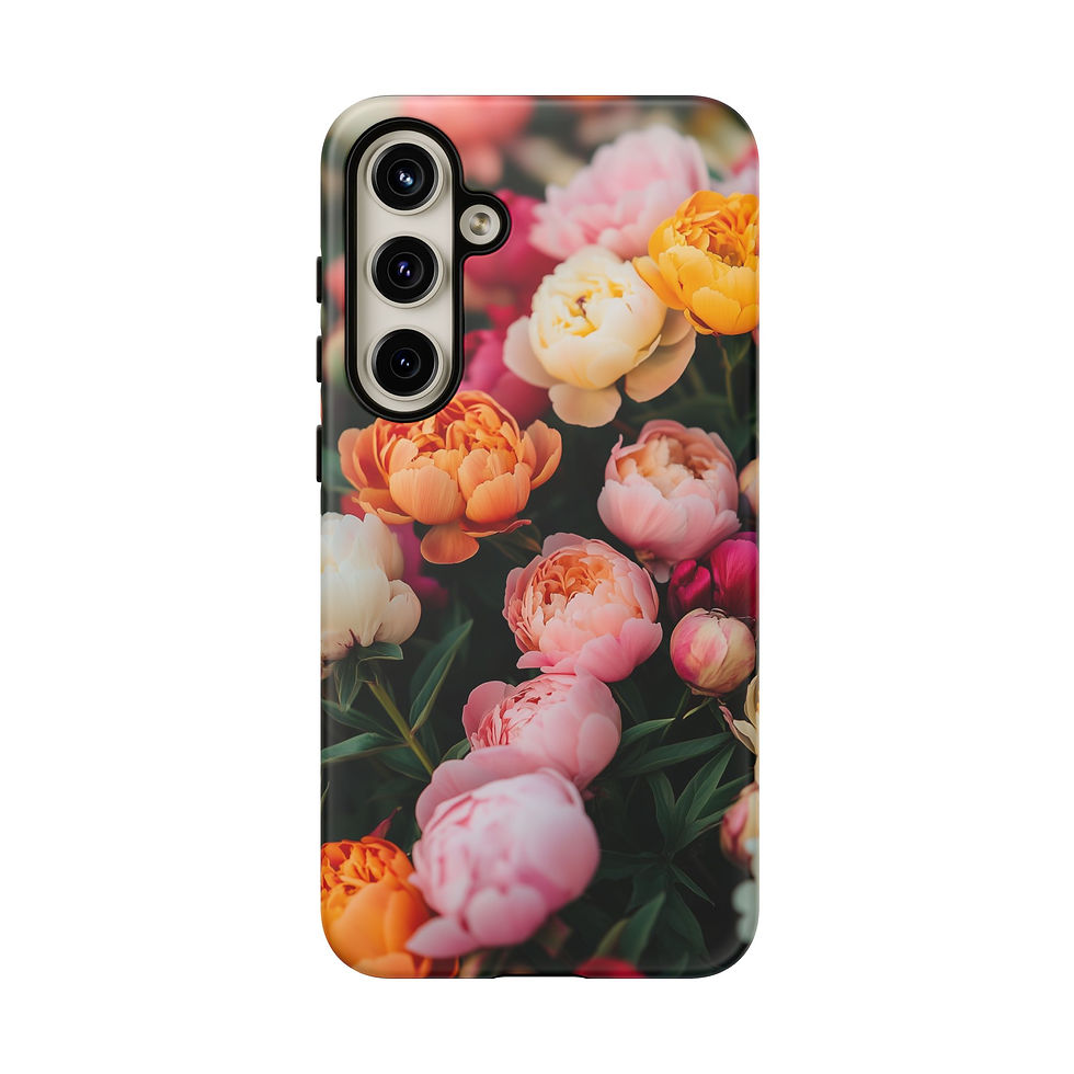 Thumbnail: Blooming Peonies Galaxy Tough Case