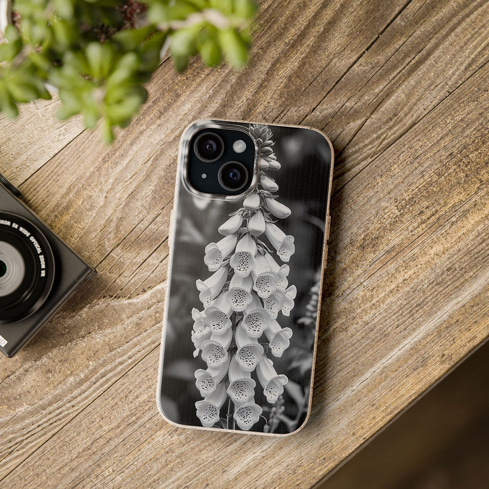 Monochrome Design iPhone Case Eco-Friendly