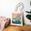 Thumbnail:  White Blossom Two Way Eco Tote Bag
