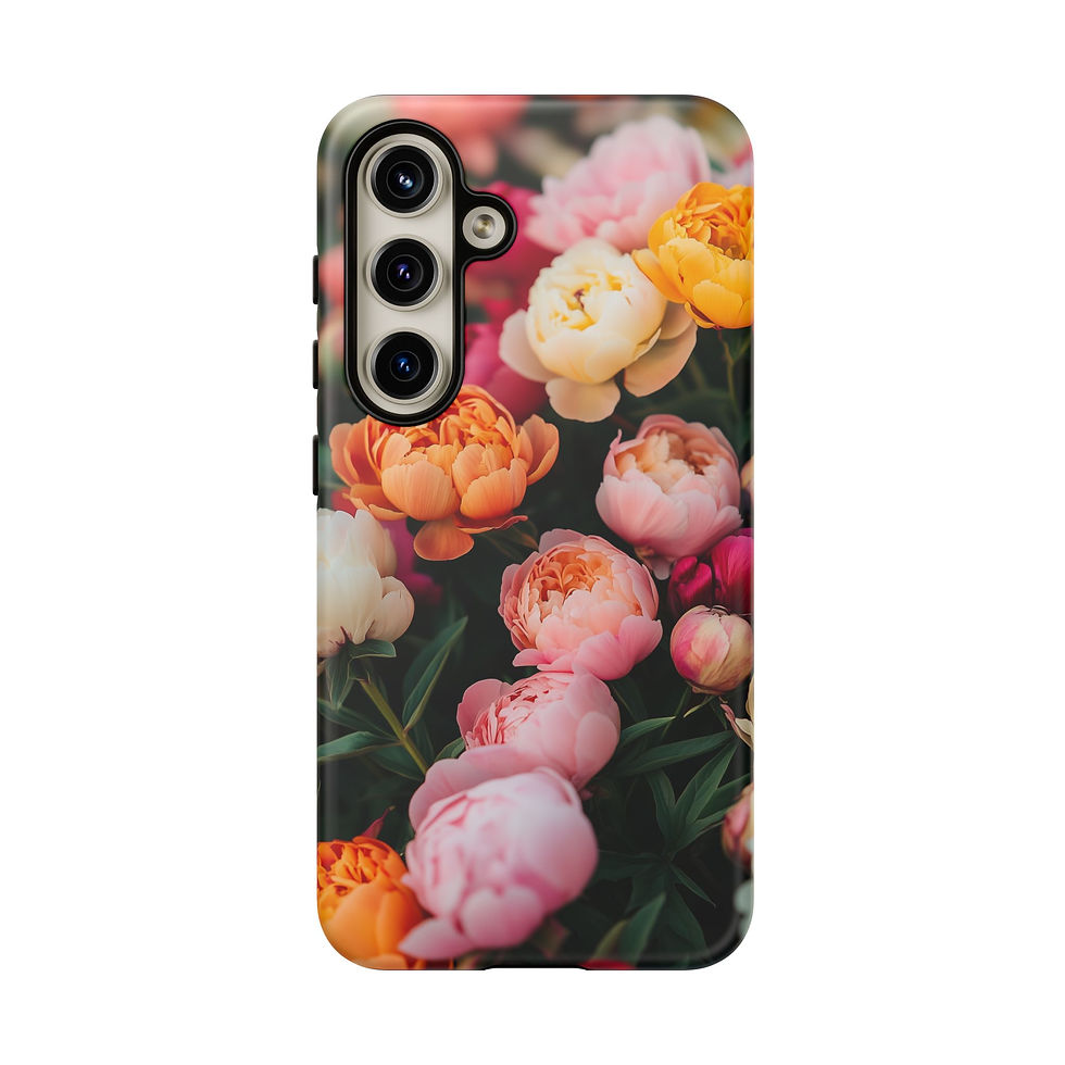 Thumbnail: Blooming Peonies Galaxy Tough Case