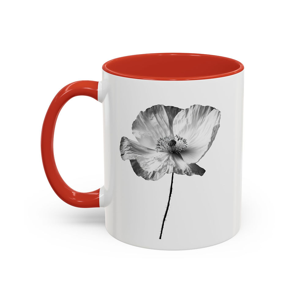 Thumbnail:  Monochrome Flowers Coffee Mug