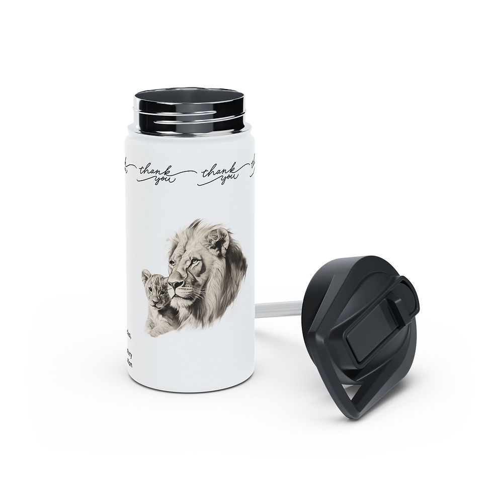 Thumbnail: Lion and Cub Water Bottle Appreciation Gift