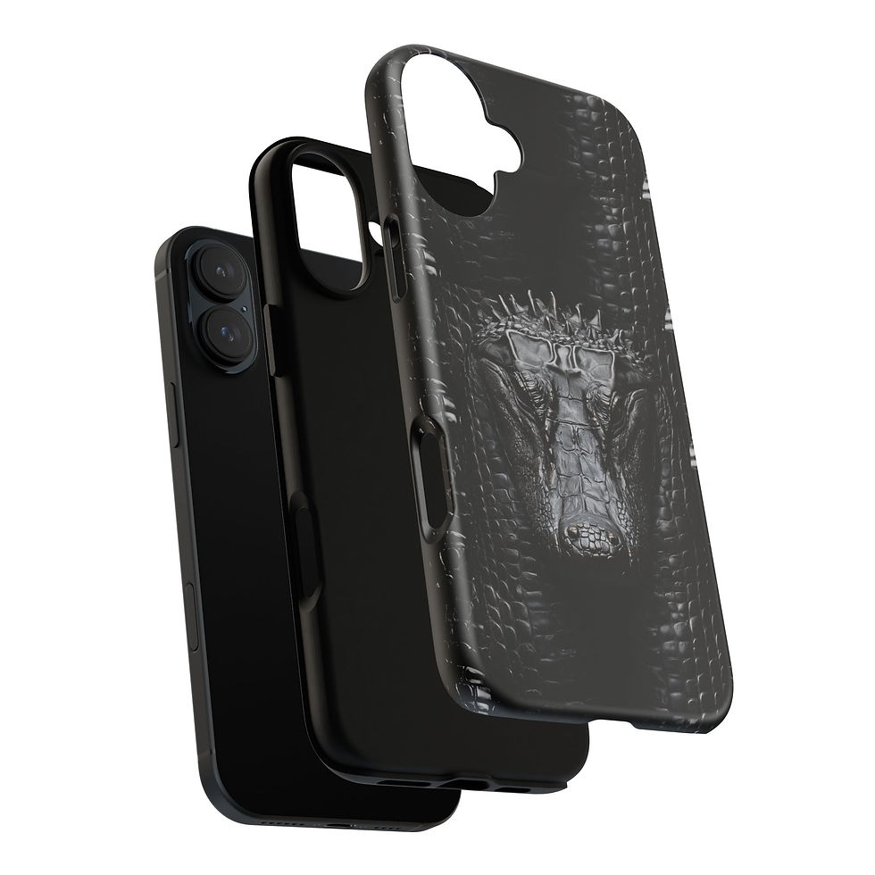 Thumbnail: Black Alligator Tough iPhone Case