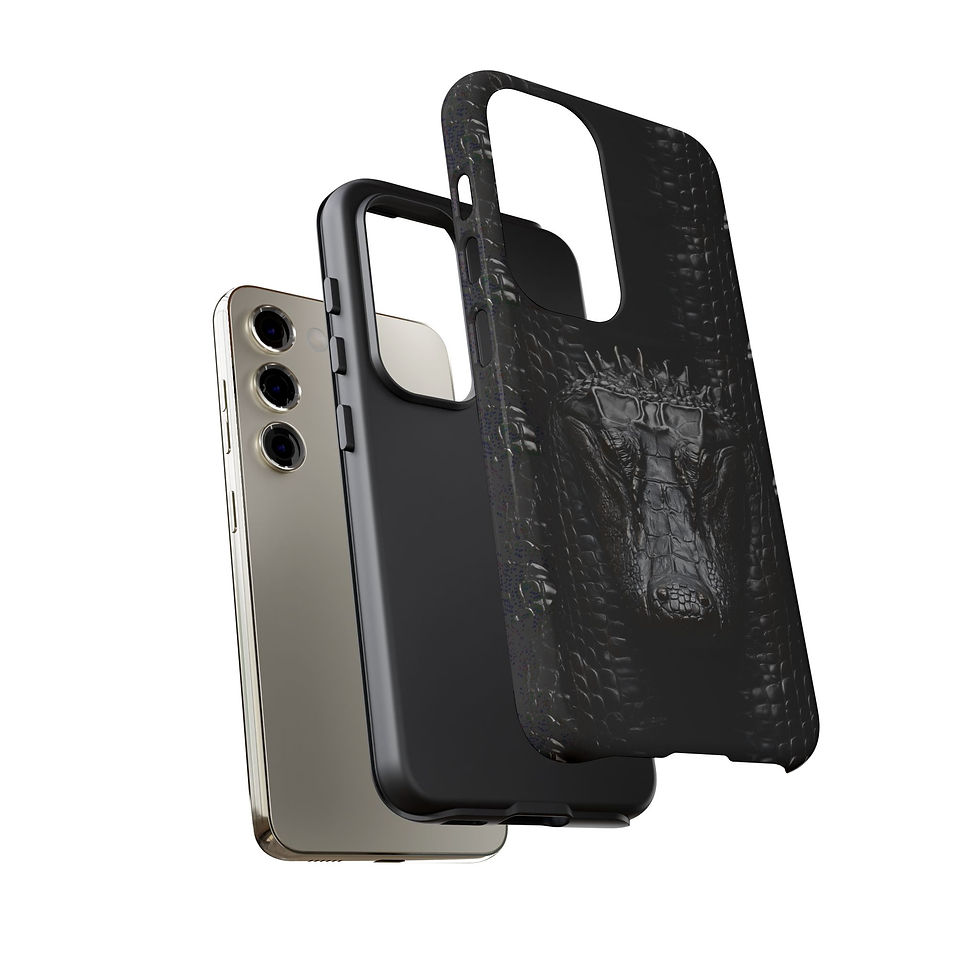 Thumbnail:  Black Alligator Tough Samsung Case